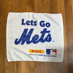 NY Mets Rally Towel Lets Go Mets DHL Shea Stadium Give Away